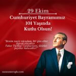 Benim naçiz vücudum, bir gün elbet toprak olacaktır. Fakat Türkiye Cumhuriyeti, ilelebet payidar kalacaktır.